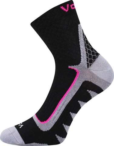 Ponožky VoXX KRYPTOX černá-magenta 35-38 (23-25)