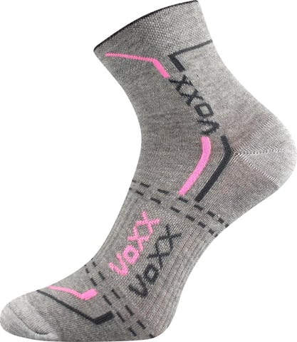 Ponožky FRANZ 03 světle šedá-růžová 35-38 (23-25)