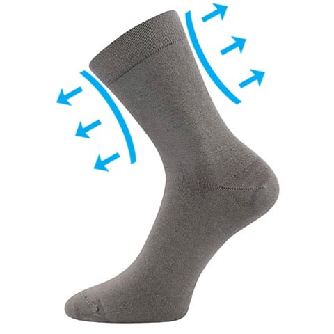 Ponožky Lonka DRMEDIK šedá 43-46 (29-31)
