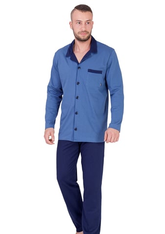Pánské pyžamo Norbert 670 HOTBERG modrá XL