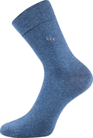 Společenské ponožky DIPOOL jeans melé 39-42 (26-28)
