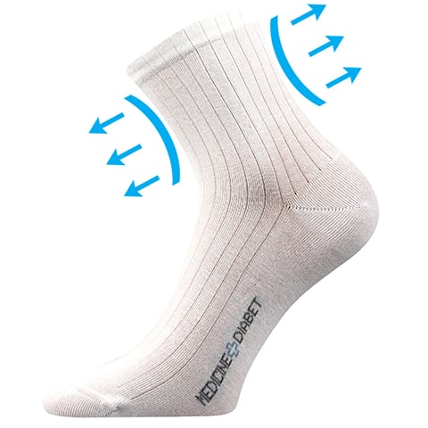 Zdravotní ponožky DEMEDIK bílá 43-46 (29-31)