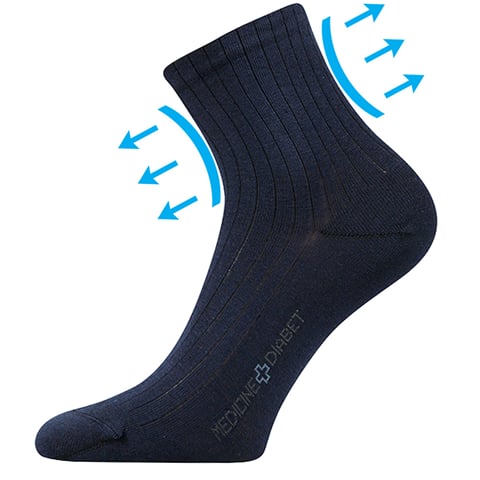 Zdravotní ponožky DEMEDIK tmavě modrá 39-42 (26-28)